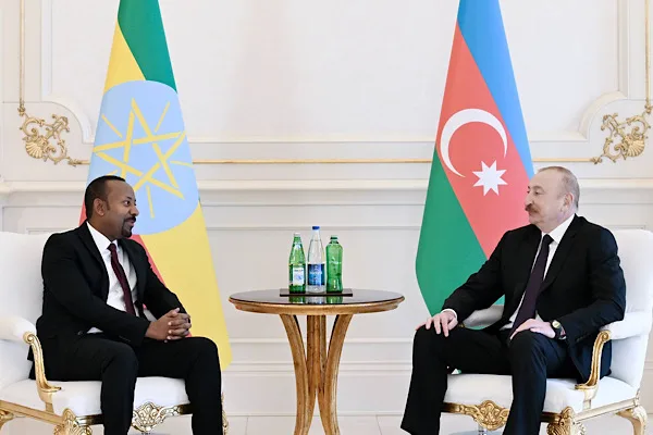 Azerbaycan Cumhurbaşkanı İlham Aliyev, Azerbaycan Cumhuriyeti'ni ziyaret eden Etiyopya Başbakanı