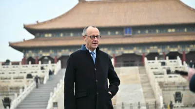 Almanya Başbakanı Friedrich Merz, &Ccedil;in ziyaretinin ilk g&uuml;n&uuml;n&uuml; tamamlamasının ardından
