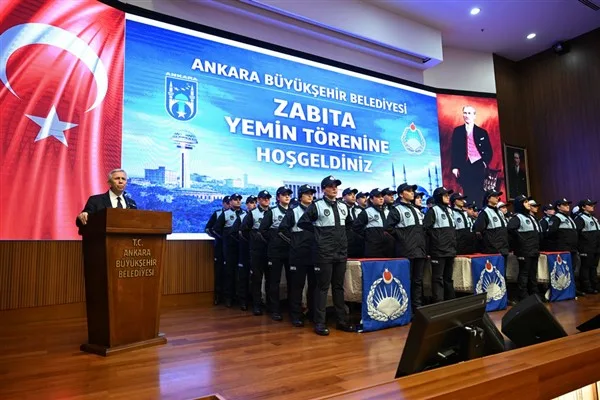 Ankara B&uuml;y&uuml;kşehir Belediyesi&rsquo;nde aday memurluk s&uuml;re&ccedil;lerini tamamlayan 110 zabıta memuru