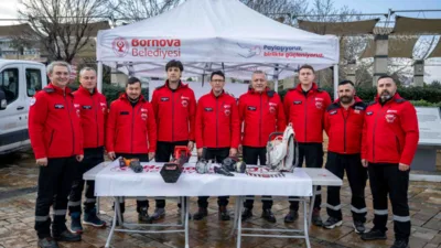 Bornova Belediyesi Arama Kurtarma Ekibi (BAK), hazırlık s&uuml;recinin ardından Kentsel