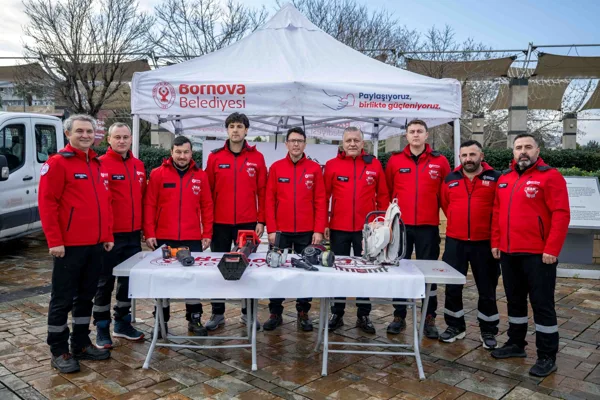 Bornova Belediyesi Arama Kurtarma Ekibi (BAK), hazırlık s&uuml;recinin ardından Kentsel