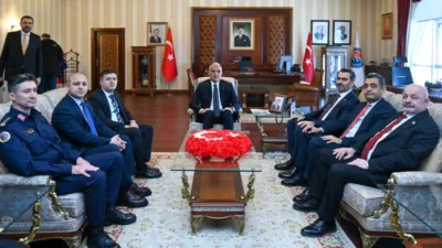 Kırıkkale programına Vali H&uuml;seyin Engin Sarıibrahim&rsquo;i makamında ziyaret ederek başlayan