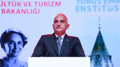 K&uuml;lt&uuml;r ve Turizm Bakanı Ersoy&rsquo;un konuşmasından bazı satır başları ş&ouml;yle: