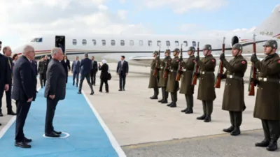 Milli Savunma Bakanı Yaşar G&uuml;ler, Cumhurbaşkanı Recep Tayyip Erdoğan'ın resmi