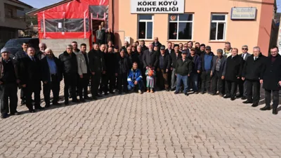 Isparta Belediye Başkanı Ş&uuml;kr&uuml; Başdeğirmen, Gelendost il&ccedil;esi temasları kapsamında K&ouml;ke