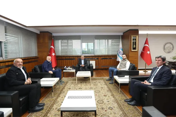 Hacılar Belediye Başkanı Bilal &Ouml;zdoğan, Başkan B&uuml;y&uuml;kkılı&ccedil;&rsquo;ı makamında ziyaret etti.