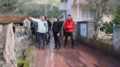 Marmaris Belediye Başkanı Acar &Uuml;nl&uuml;, 5 Şubat gecesi yoğun yağış