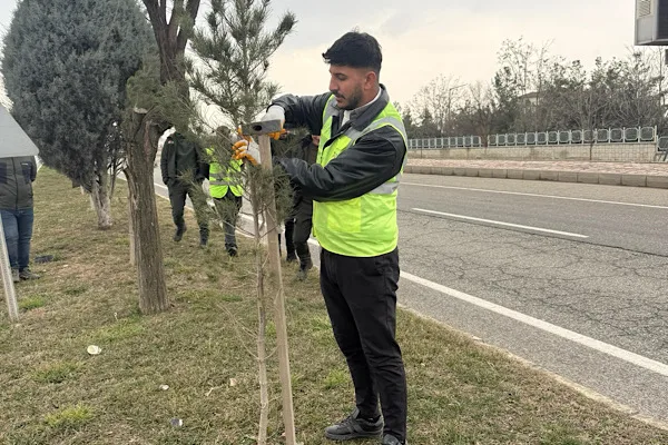 Batman'da &ccedil;evre ve ağa&ccedil;landırma &ccedil;alışmalarına katkı sunan Yeşil Kuşak Projesi