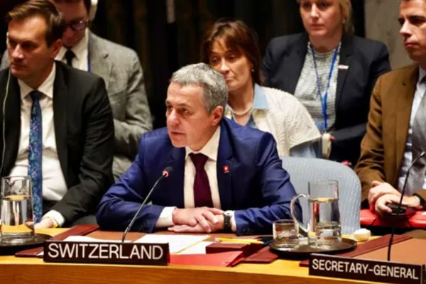 İsvi&ccedil;re Dışişleri Bakanı Ignazio Cassis, St. Gallen'de ger&ccedil;ekleştirilen konferansa ilişkin