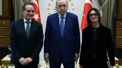Cumhurbaşkanı Recep Tayyip Erdoğan, İtalya&rsquo;nın Ankara B&uuml;y&uuml;kel&ccedil;isi Giuseppe Manzo&rsquo;yu Cumhurbaşkanlığı
