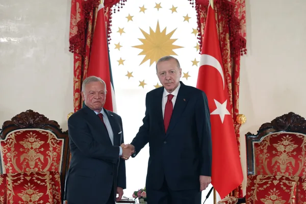 Cumhurbaşkanı Recep Tayyip Erdoğan,&nbsp;T&uuml;rkiye'ye ziyarette bulunan &Uuml;rd&uuml;n Kralı 2. Abdullah&rsquo;ı&nbsp;Cumhurbaşkanlığı