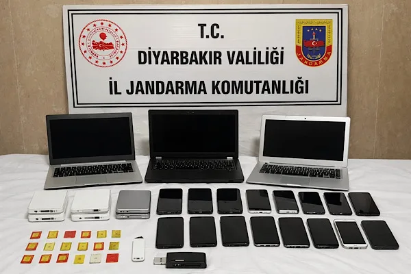 Diyarbakır İl Jandarma Komutanlığı tarafından y&uuml;r&uuml;t&uuml;len teknik &ccedil;alışmalar sonucunda, bilişim