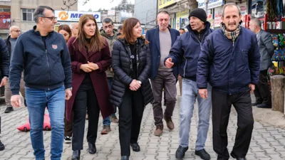 Diyarbakır B&uuml;y&uuml;kşehir Belediyesi Eşbaşkanı Serra Bucak; Ergani Belediyesi Eşbaşkanları Birsen