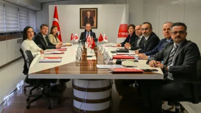 T&uuml;rkiye Belediyeler Birliği (TBB) Enc&uuml;men toplantısı, Ankara&rsquo;daki birlik hizmet binasında