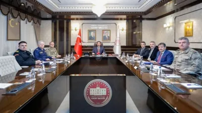 Hatay Valisi Mustafa Masatlı başkanlığında İl Asayiş ve G&uuml;venlik Toplantısı