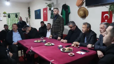 İnan&ccedil; Masası Başkanı İsmet Kanık, K&ouml;y Hizmet Masası sorumluları Ali