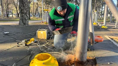 Kayseri B&uuml;y&uuml;kşehir Belediyesi Park ve Bah&ccedil;eler Daire Başkanlığı, g&ouml;rev sahasında