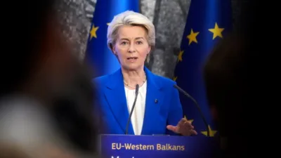 AB Komisyonu Başkanı Leyen,&nbsp;Romanya Başbakanı Ilie Bolojan ile bir g&ouml;r&uuml;şme