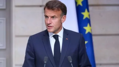 Fransa Cumhurbaşkanı Macron, yaptığı a&ccedil;ıklamada, &ldquo;Yeni Delhi&rsquo;de, AIIMS, Sorbonne &Uuml;niversitesi