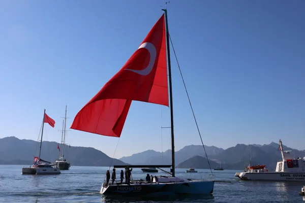 B&uuml;y&uuml;k &Ouml;nder Mustafa Kemal Atat&uuml;rk'&uuml;n Marmaris&rsquo;e gelişinin 91. yıl d&ouml;n&uuml;m&uuml;