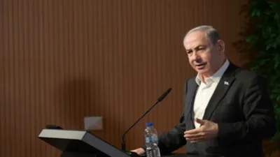 İsrail Başbakanı Netanyahu, sosyal medya &uuml;zerinden yayılan ve kendisinin &ldquo;Harmat