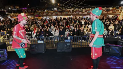 Osmangazi Belediyesi b&uuml;nyesinde kurulan etkinlik alanlarında, geleneksel k&uuml;lt&uuml;r &ouml;ğelerini barındıran