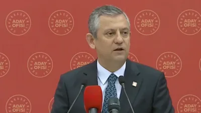 CHP Genel Başkanı &Ouml;zel'in konuşmasında satır başları şu şekilde: ''&Ouml;nceki