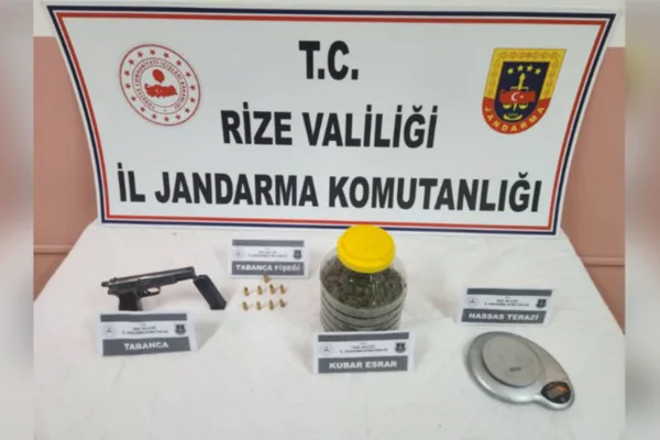 Rize İl Jandarma Komutanlığınca 20.02.2026 tarihinde, "Uyuşturucu,Uyarıcı Maddelere ve 6136