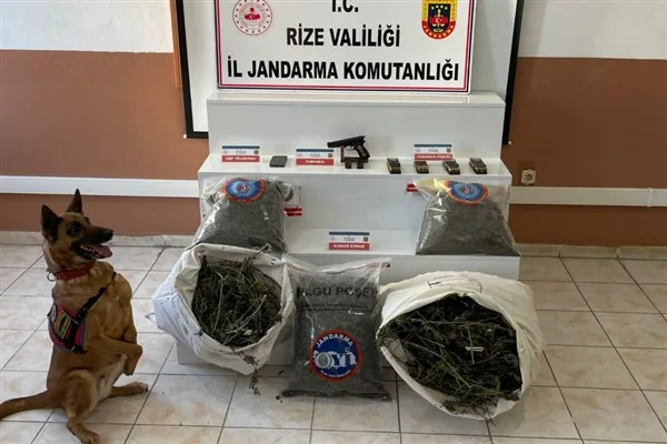 Y&uuml;r&uuml;t&uuml;len &ccedil;alışmalar kapsamında Rize&rsquo;nin Pazar il&ccedil;esinde iki erkek ş&uuml;phelinin ikametinde