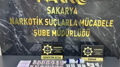 Sakarya Cumhuriyet Başsavcılığı koordinesinde, Sakarya İl Emniyet M&uuml;d&uuml;rl&uuml;ğ&uuml; Narkotik Su&ccedil;larla