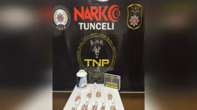 Tunceli İl Emniyet M&uuml;d&uuml;rl&uuml;ğ&uuml; Narkotik Su&ccedil;larla M&uuml;cadele Şube M&uuml;d&uuml;rl&uuml;ğ&uuml; ekiplerince