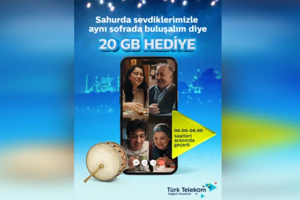 T&uuml;rk Telekom, Ramazan ayına &ouml;zel kampanyası ile mobil m&uuml;şterilerine 20
