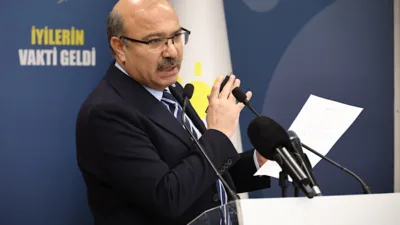 İYİ Parti Tarım Politikaları Başkanı Kadir Ulusoy, parti genel merkezinde