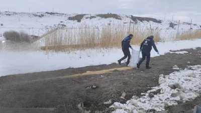 Van B&uuml;y&uuml;kşehir Belediyesi Zabıta Dairesi Başkanlığı ekipleri, Erciş il&ccedil;e kırsalı