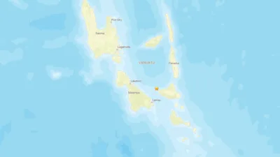 Amerika Birleşik Devletleri Jeoloji Araştırmaları Kurumu&rsquo;nun (USGS) verilerine g&ouml;re, Vanuatu'nun