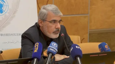 CCTV’nin haberine göre; İran’ın BM Büyükelçisi Ali Bahreyni, Cenevre’de gazetecilere
