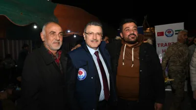 Trabzon Büyükşehir Belediye Başkanı Genç, Suriye’nin Halep kentine bağlı Eşrefiye