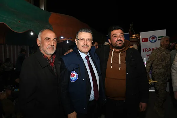 Trabzon Büyükşehir Belediye Başkanı Genç, Suriye’nin Halep kentine bağlı Eşrefiye