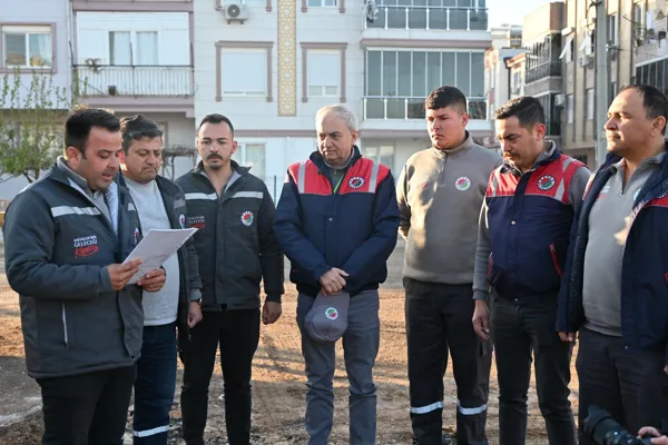 Sabah saatlerinde Fen İşleri Müdürlüğü’nün Fevzi Çakmak Mahallesi şantiyesini ziyaret