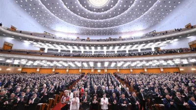 Açılış töreninde Xi Jinping dahil Çin Komünist Partisi ve hükümet