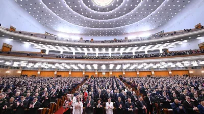 A&ccedil;ılış t&ouml;reninde Xi Jinping dahil &Ccedil;in Kom&uuml;nist Partisi ve h&uuml;k&uuml;met