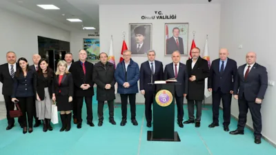 Gürcistan’ın Ankara Büyükelçisi Kalandia ve beraberindeki heyet, Ordu Valisi Erol’a