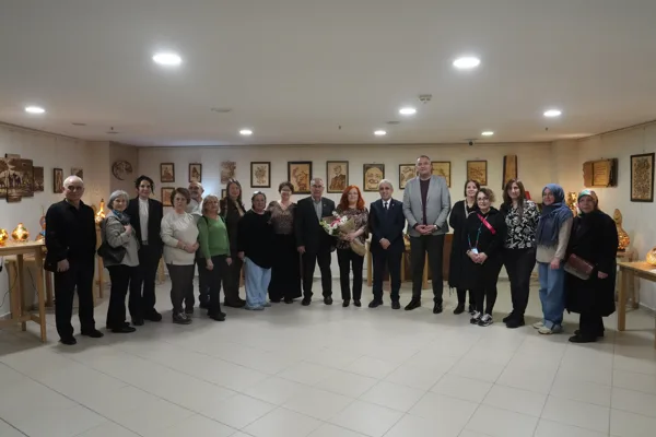 Serginin a&ccedil;ılış t&ouml;renine; Kartal Belediye Başkan Yardımcısı Adem U&ccedil;ar, belediye