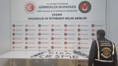 Ticaret Bakanlığı Gümrükler Muhafaza ekipleri tarafından İzmir’de gerçekleştirilen operasyonla, kültür