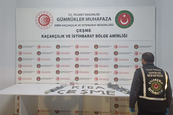 Ticaret Bakanlığı Gümrükler Muhafaza ekipleri tarafından İzmir’de gerçekleştirilen operasyonla, kültür